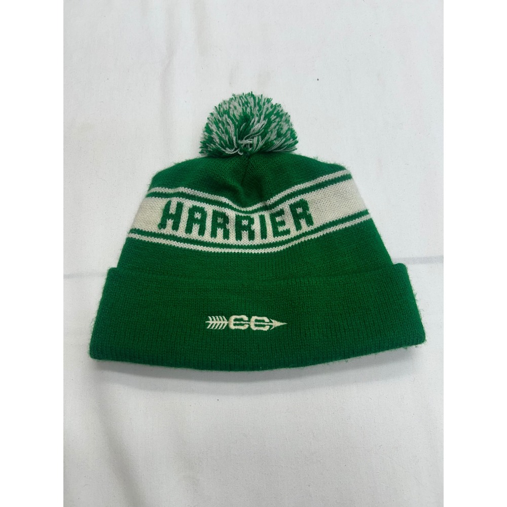 Cap America Beanie Unisex OS Green Good Vintage Harrier Pom Cuffed USA Made